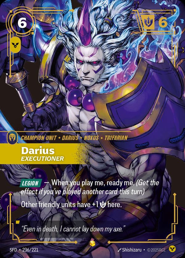 Darius, Executioner (Overnumbered) — Riftbound card