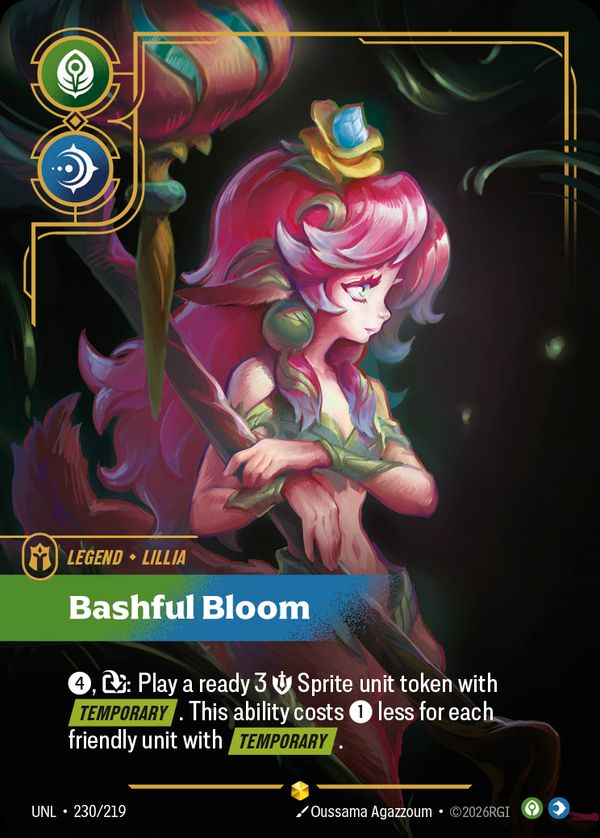 Lillia, Bashful Bloom (Overnumbered) — Riftbound card