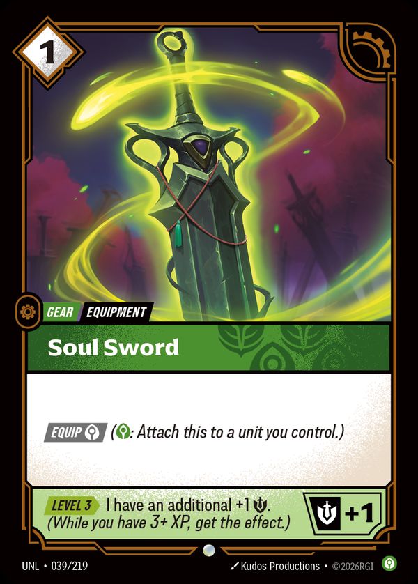 Soul Sword — Riftbound card