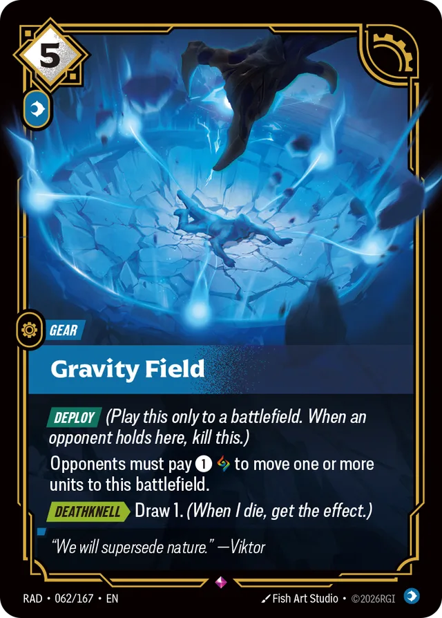 Gravity Field Riftbound card (RAD-062/167)