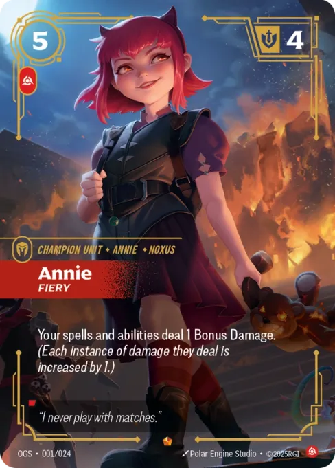 Annie, Fiery, OGS-001/024
