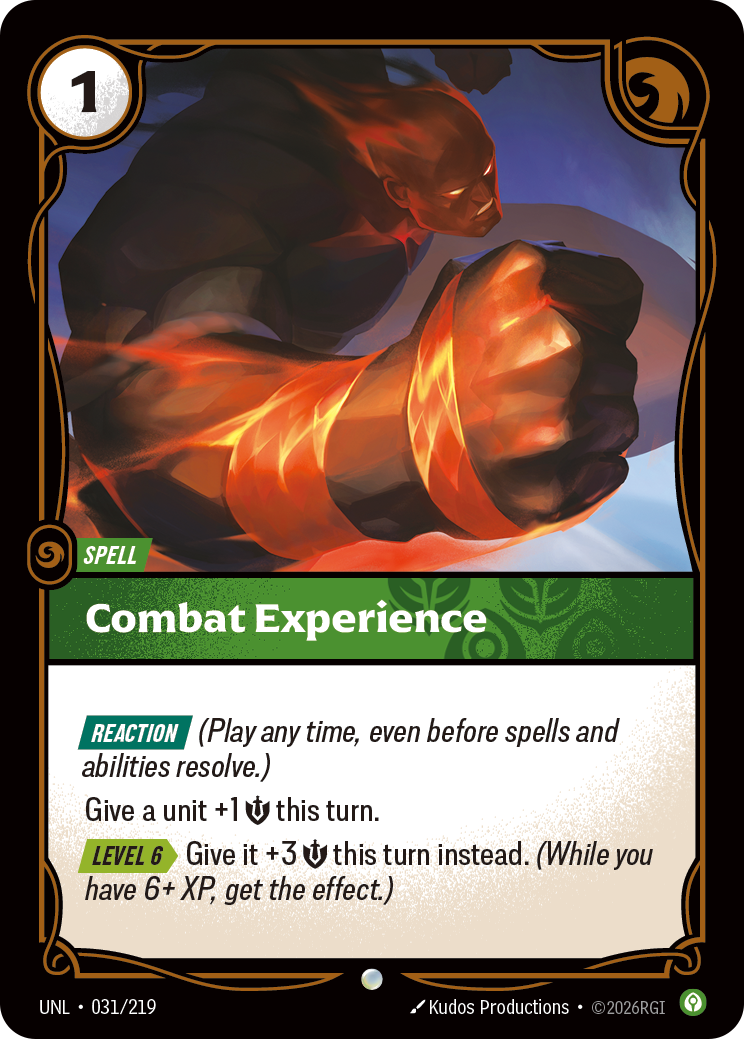 Expérience de combat