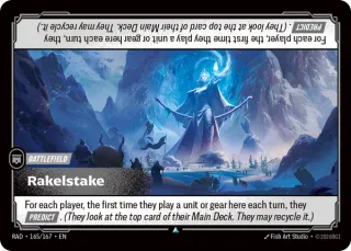Rakelstake — Riftbound card RAD 165