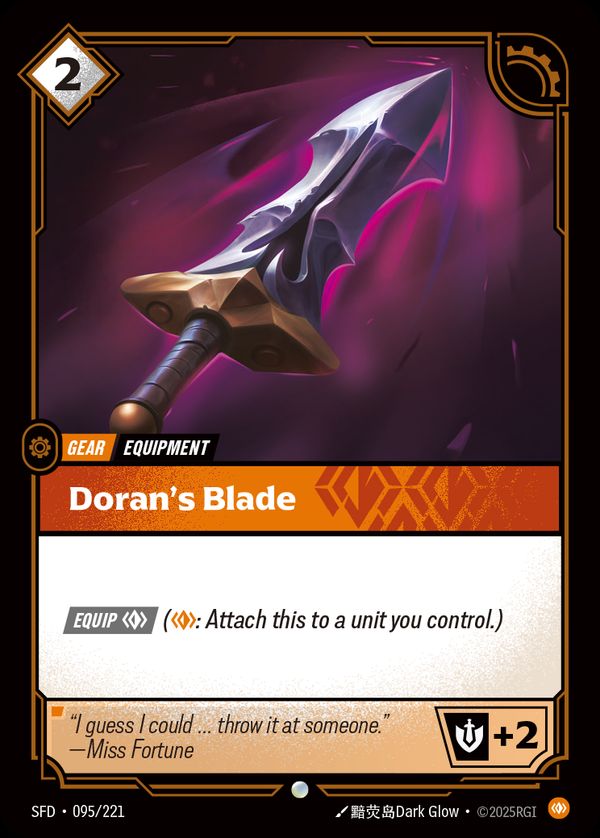 Doran's Blade — Riftbound card