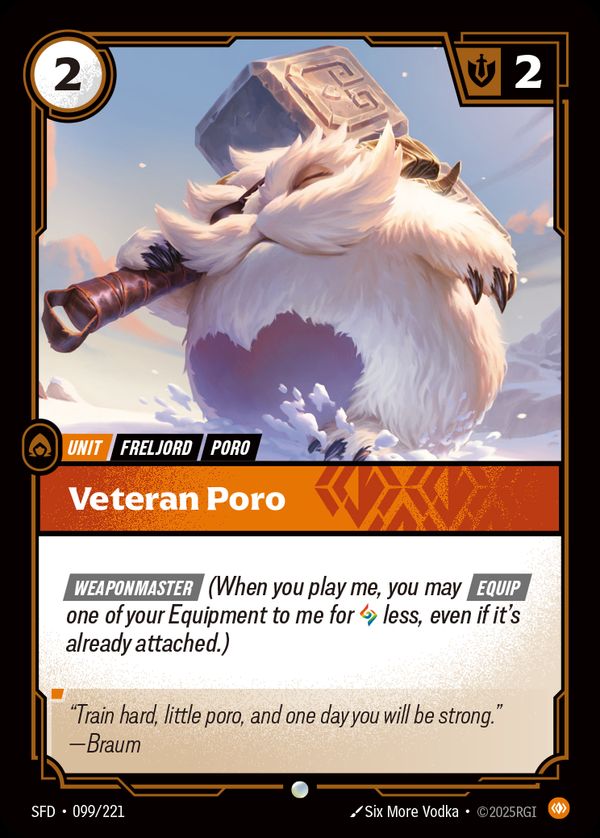 Veteran Poro — Riftbound card