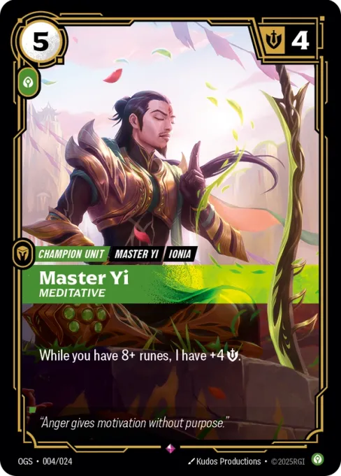 Master Yi, Meditative, OGS-004/024