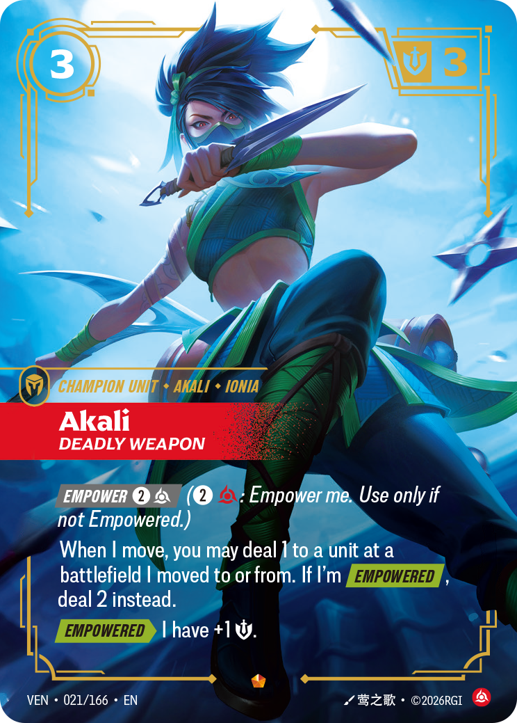 Akali, Deadly Weapon