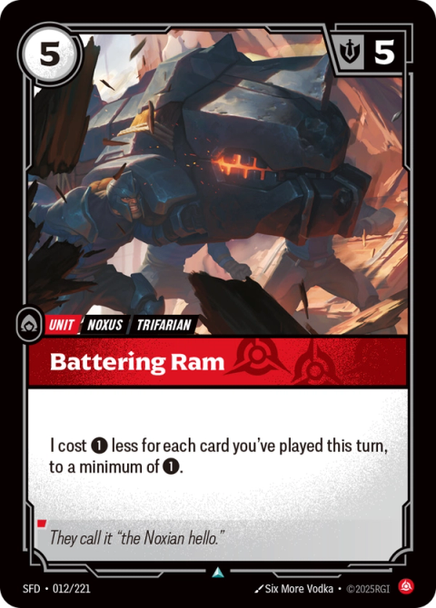 Battering Ram — Spiritforged #012, art by Six More Vodka