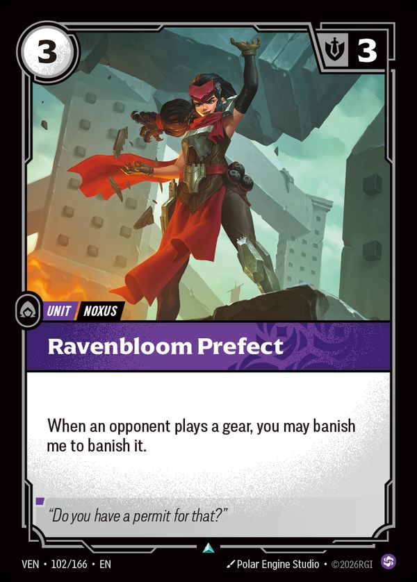Ravenbloom Prefect — Riftbound card