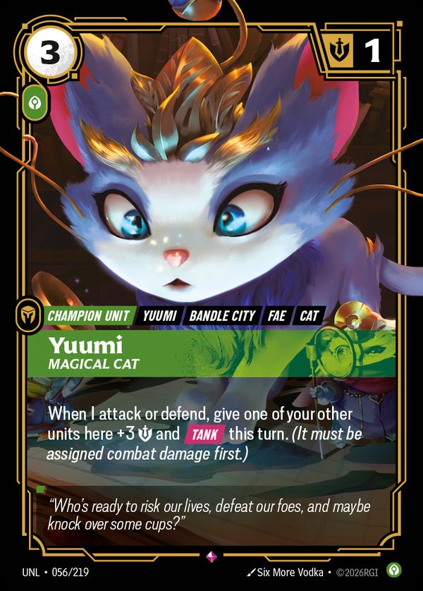Yuumi, Magical Cat — Riftbound card