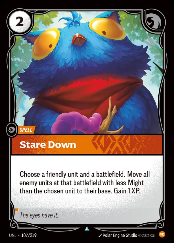 Stare Down — Riftbound card