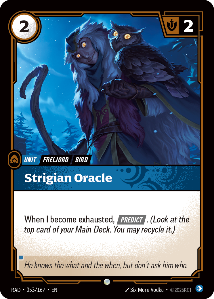 Strigian Oracle — Riftbound card RAD 053