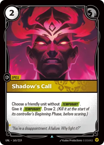Shadow's Call · UNL-165/219
