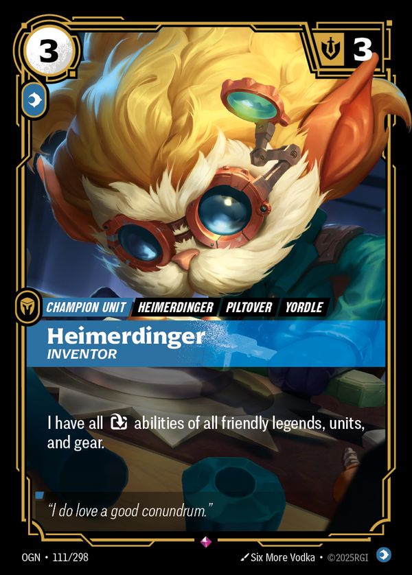 Heimerdinger, Inventor — Riftbound card