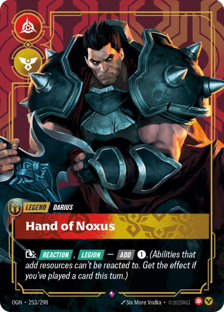 Legend Darius, Hand of Noxus — Darius Midrange deck by MICE DiamondHat at RQ Utrecht