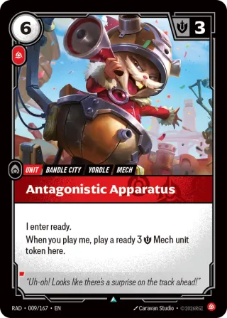Antagonistic Apparatus — Riftbound card RAD 009