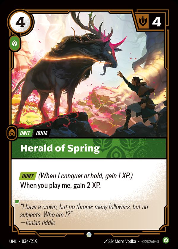 Herald of Spring — Riftbound card