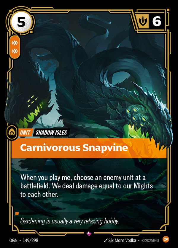 Carnivorous Snapvine — Riftbound card