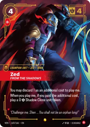 Zed, From the Shadows (Overnumbered)