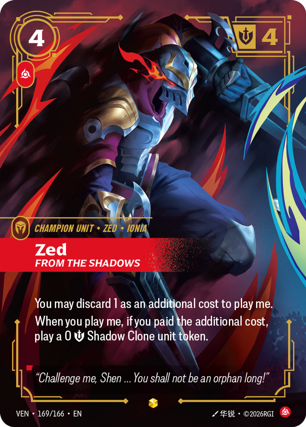 Zed, From the Shadows (Overnumbered)