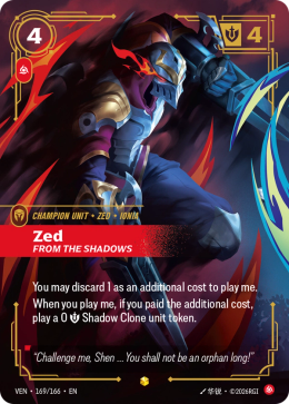 Zed, From the Shadows (Overnumbered)