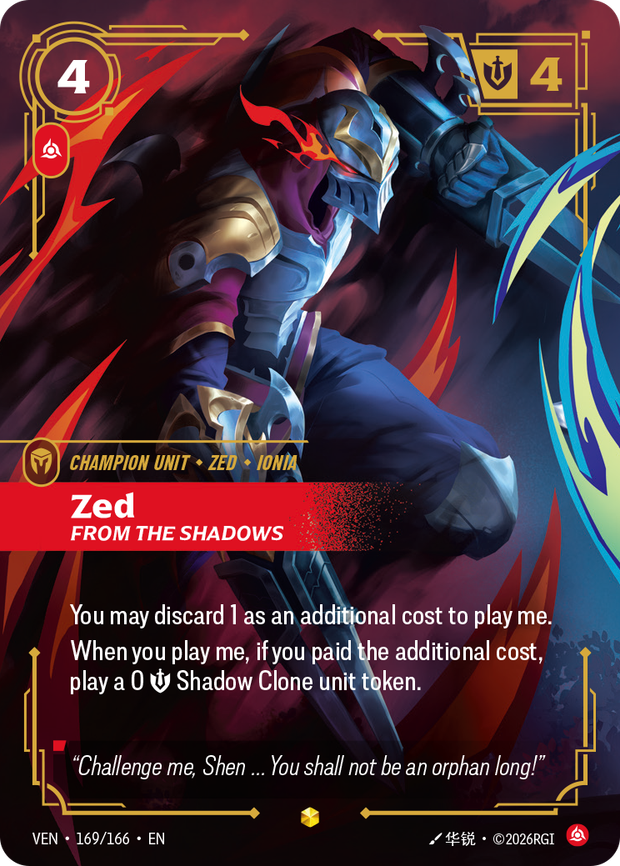 Zed, From the Shadows (Overnumbered)