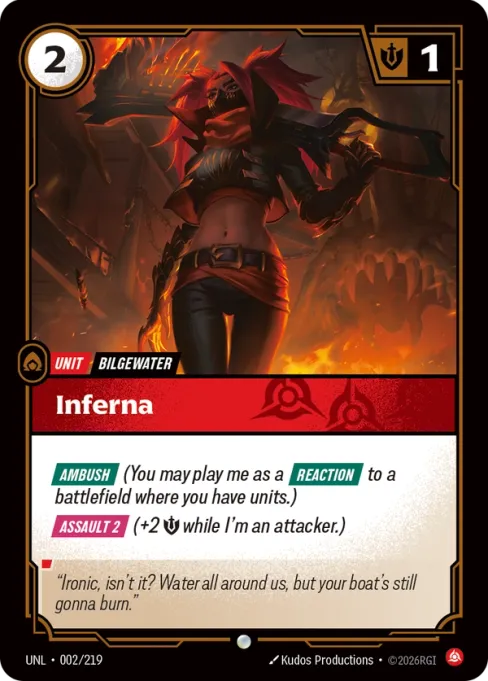 Inferna, UNL-002/219