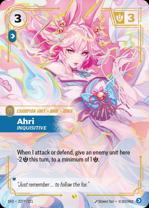 Ahri, Inquisitive (Signature) — Riftbound card