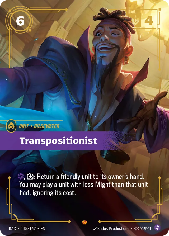 Transpositionist Riftbound card (RAD-115/167)
