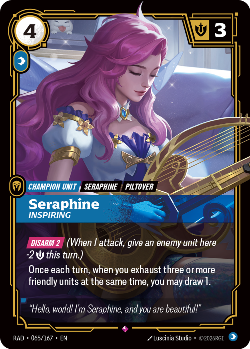 Seraphine, Inspiring