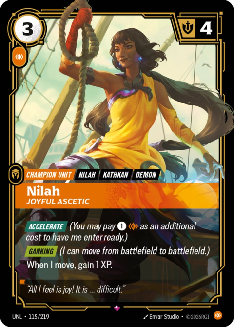 Nilah - Joyful Ascetic — Unleashed #115, art by Envar Studio
