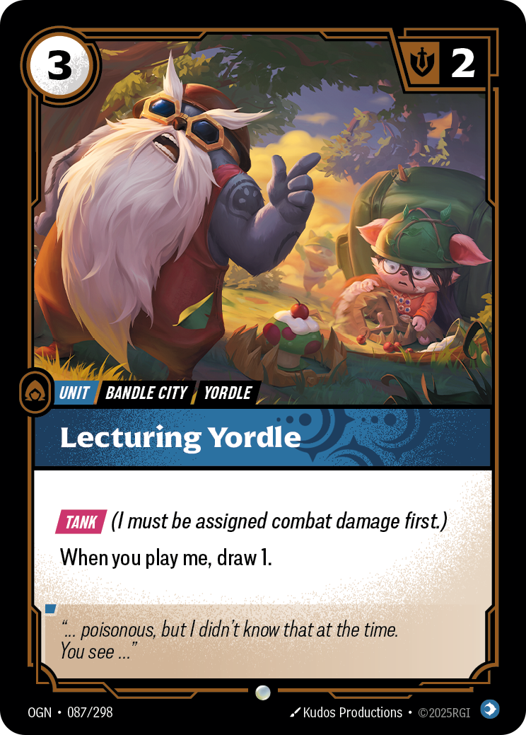 Lecturing Yordle