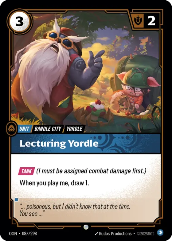 Lecturing Yordle OGN-087 Standard printing