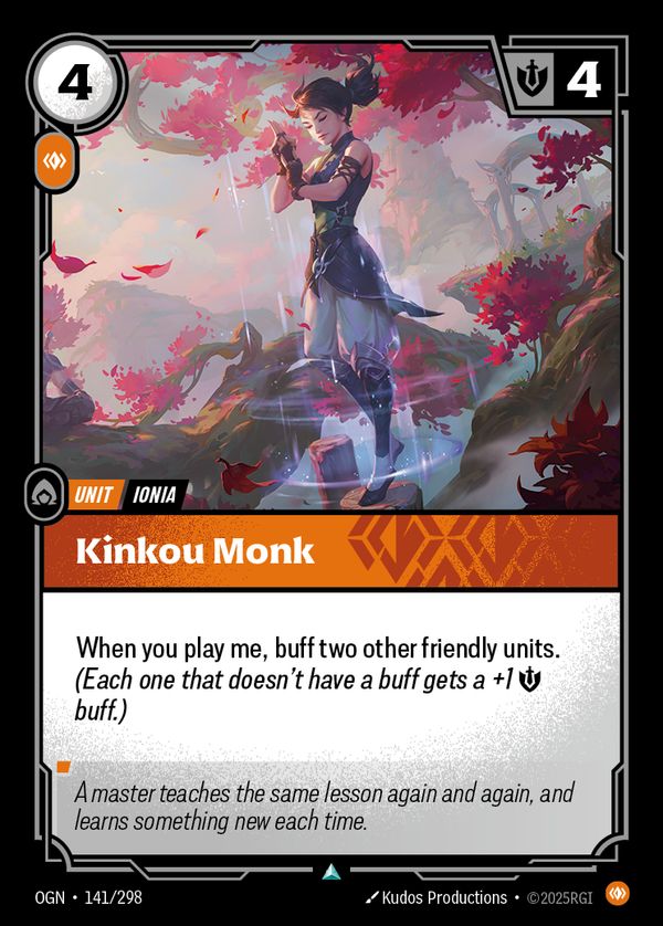 Kinkou Monk — Riftbound card