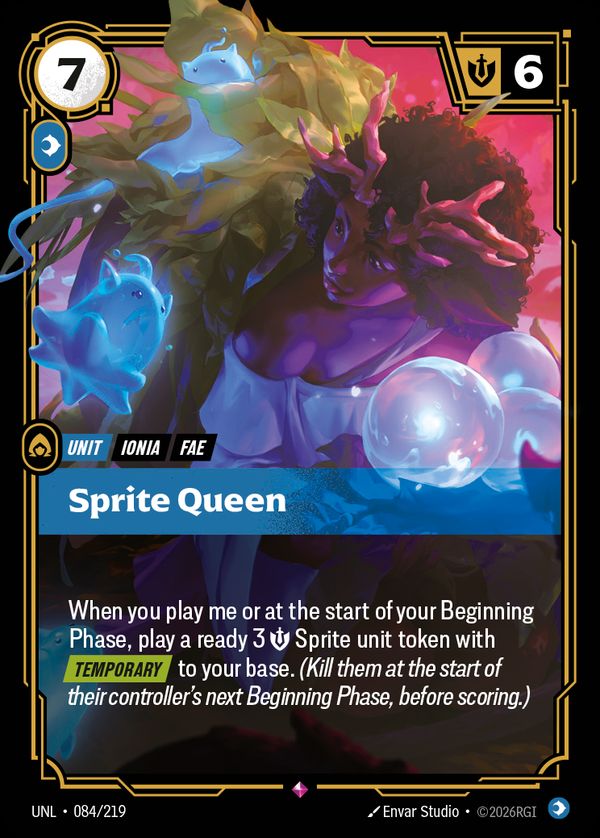 Sprite Queen — Riftbound card