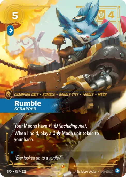 Rumble, Scrapper, SFD-089/221