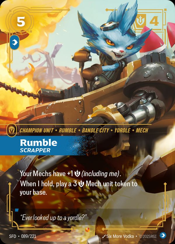 Rumble, Scrapper — Riftbound card