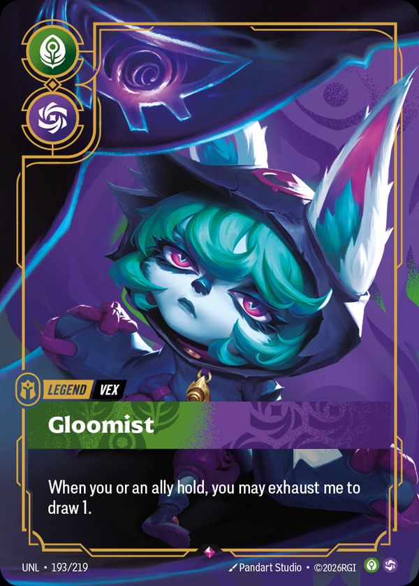 Vex, Gloomist — Riftbound card