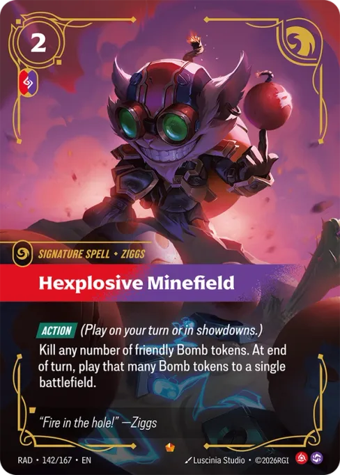 Hexplosive Minefield, RAD-142/167