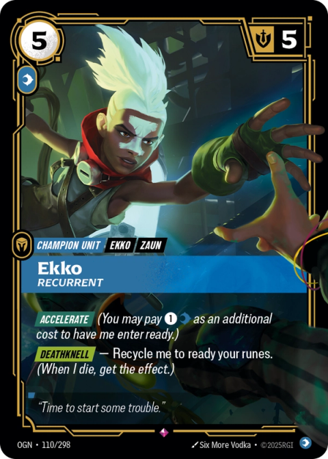 Ekko - Recurrent — Origins #110, art by Six More Vodka