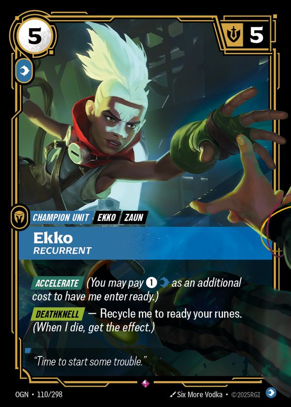 Ekko, Recurrent — Riftbound card