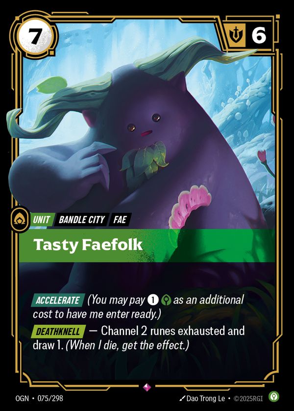Tasty Faefolk — Riftbound card