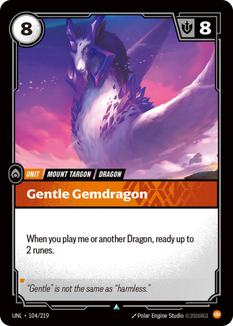 Gentle Gemdragon — Unleashed #104, art by Polar Engine Studio