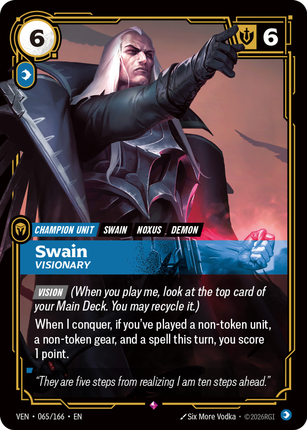 Swain, Visionary