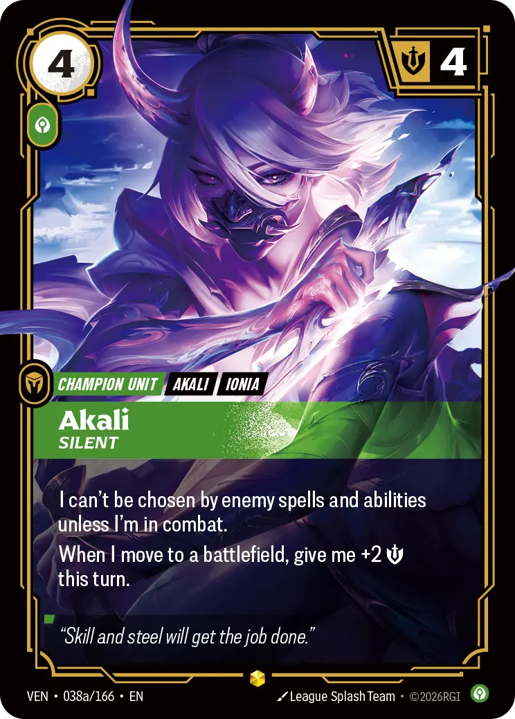 Akali, Silent (Alternate Art)