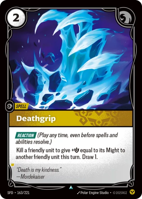 Deathgrip SFD-163 영어판 카드 이미지