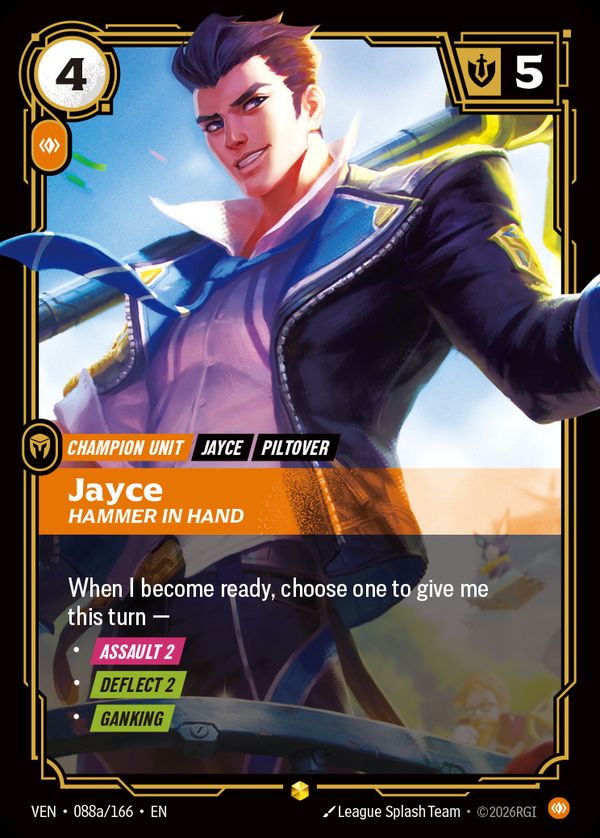Jayce, Hammer in Hand (Alternate Art) — Riftbound card