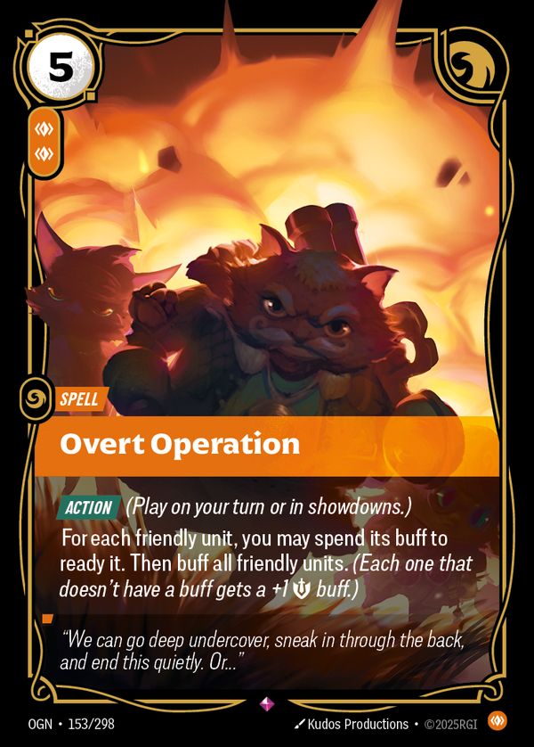 Overt Operation — Riftbound card