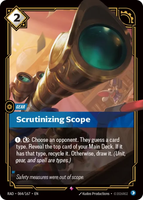 Scrutinizing Scope