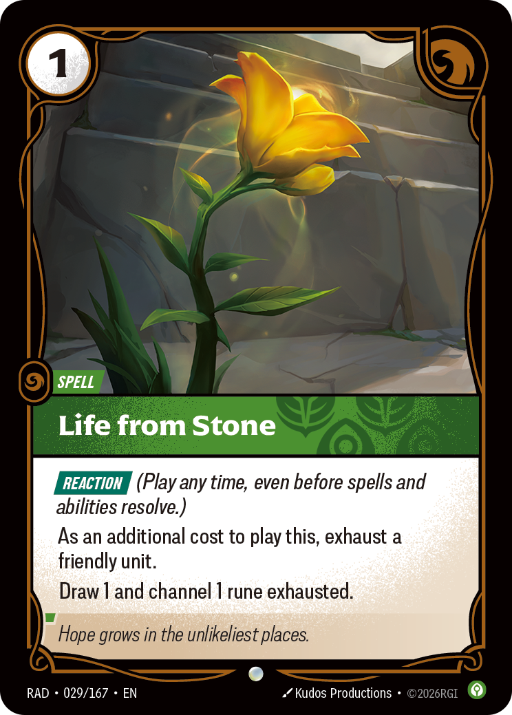 Life from Stone